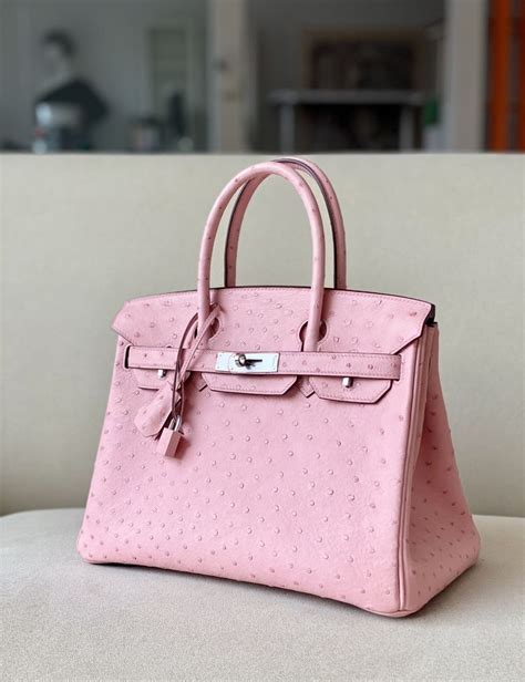 hermes ostrich pink|authentic ostrich purses handbags.